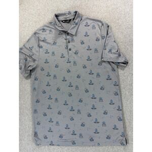Travis Mathew 19th Hole Short Sleeve Performance Polo Shirt (Men's XL) Gray